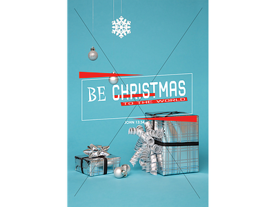 BE CHRISTMAS app branding design flyer. graphic design logo minimal portfolio