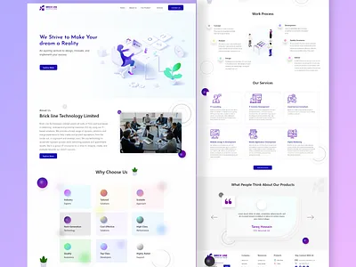 Software Company Website Design adobe xd design figma it company website software company ui ui ux design ui design ui ux design web design website design
