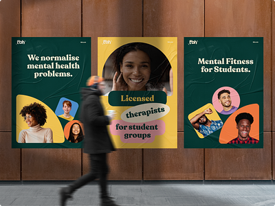Poster designs for healthcare startup b2b b2c healthcare mental health posters saas therapy