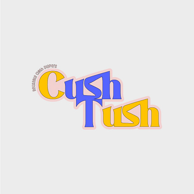 Cush Tush - Cloth Diapers branding design fictionalcompany graphic design logo vector