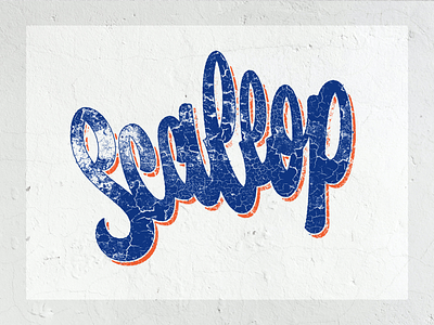 Scallop branding brush calligraphy design handlettering inktober inktober2022 lettering logo logotype monogram scallop script type typography vector