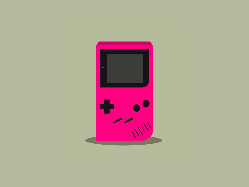GameBoy Gif animation digital art flat gameboy gameboy color gaming motion graphics nintendo retro gaming