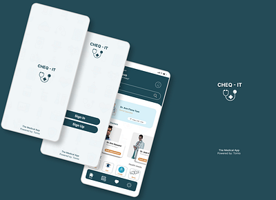 Cheq-IT The Medical App. Powered by Tomio app design productdesigns ui ux