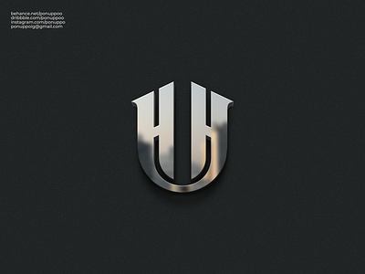 H H Monogram Logo lettermark