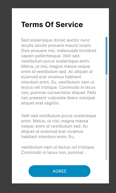 #DailyUI :: 089 Terms Of Service dailyui 089 terms of service
