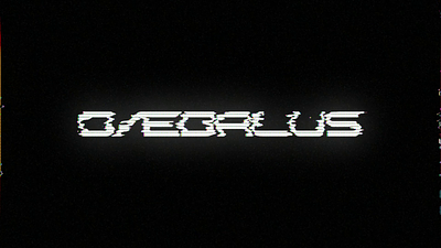 Daedalus Logo 80s aesthetics animation branding retro vhs