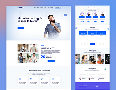 Dream-IT 50+ Category Multipurpose Website business company constriction consulting corporate digital finance it medical multipurpose personal political portfolio sass software solution technology template theme wordpress