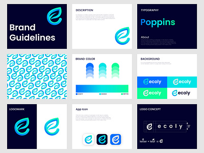 ecoly Logo Brand Guidelines brand brand agency brand book brand guide brand guide identity brand guidelines brand identity brand manual brand style branding color palette guideline guidelines identity logo logodesign logotype styleguide typography visual identity