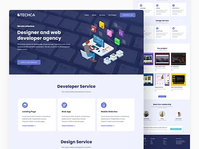 Developer agency website design elementor home page homepage landing landing page landingpage site ui ui design uiux user interface ux uxui web design web page webdesign webpage website wordpress