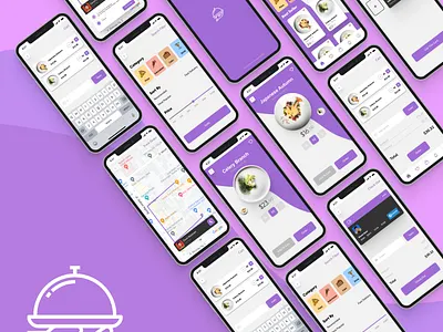 Food Order animation app branding design ui ux