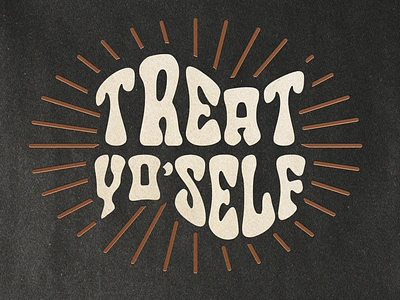 Halloween Meetup: Treat Yo'self agency black copper design dribbble dribbblemeetup graphic design halloween halloween2022 illustration indiana indianapolis layout marketing networking print retro texture typography vector