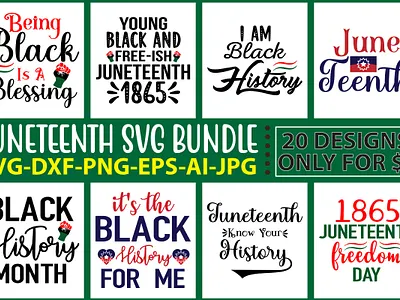 Juneteenth SVG Bundle black lives matter