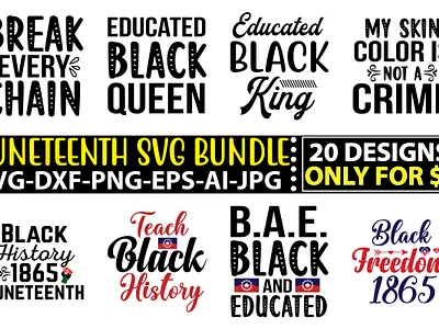 Juneteenth SVG Bundle Vol.2 black lives matter