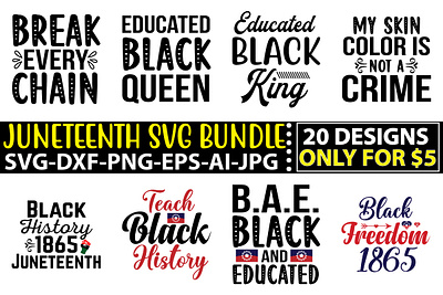 Juneteenth SVG Bundle Vol.2 black lives matter