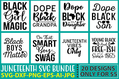 Juneteenth SVG Bundle Vol.3 black lives matter