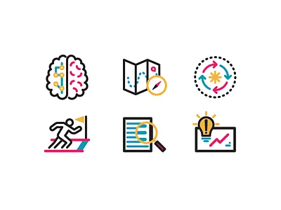 SEOteric Homepage Icon Set branding design flat icon illustration layout line art logo seo tech ui vector web design