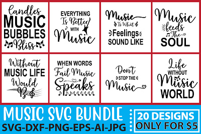 Music SVG Bundle Vol.2 music svg bundle