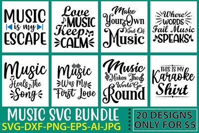 Music SVG Bundle graphic design music notes svg bundle music svg bundle
