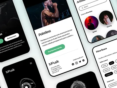 Mousik Design System app branding creative design designinspiration inspiration ui uitrends