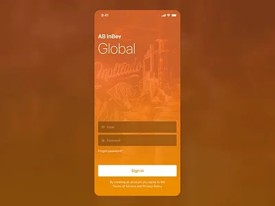 Multitenant login screen android bold branding clear clearn full screen ios login mobile multitenant