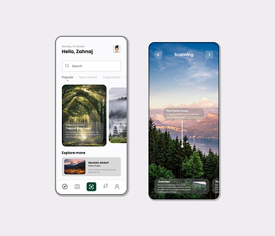 Travel app 3d branding graphic design kami logo motion graphics ui