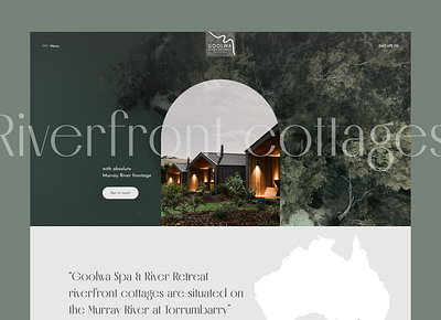 Goolwa Riverfront cottages design site ui ux webdesign webstudio