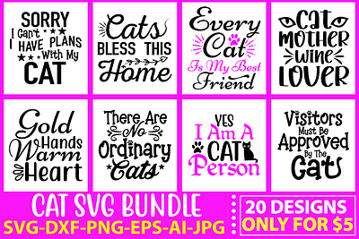 Cat SVG Bundle cat mom svg