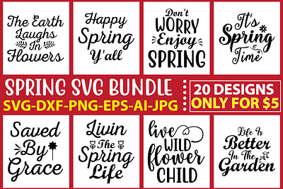 Spring SVG Bundle Vol.2 spring quotes
