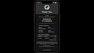 DailyUI 46 Invoice dailyui
