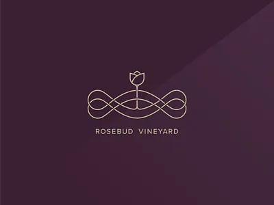 Vineyard Concept Logo brand brand development brand identity branding colour design gradient graphic design illustration logo logo design minimal vector