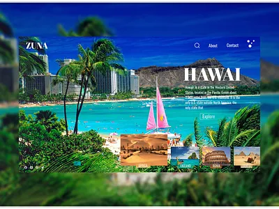 Hawaii app design graphic design ui ux