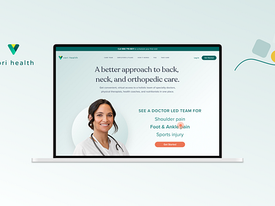 Vori Health after affects design graphic design illustration minimal ui ux web website