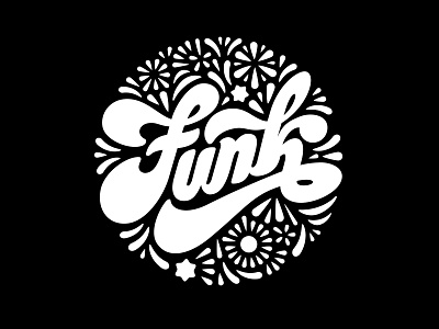 Funk funk handlettering lettering logo music retro typography vector
