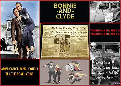 Bonnie and Clyde graphic design