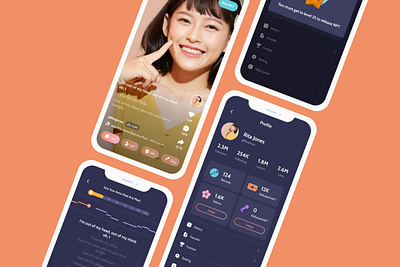 SingSing App UI app design graphic design illustration ui ux vector