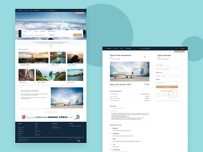 Web booking charter booking design flight travel website