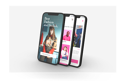 Mockup Mobile Apps Featlly fashion mobile apps pinky retro ui ux user interface vintage