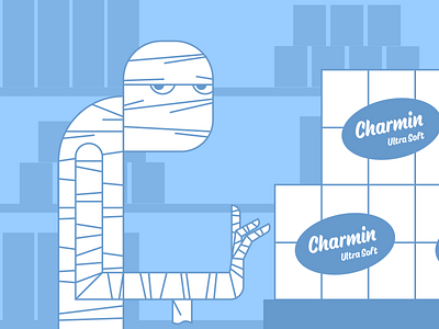 Don't Squeeze the Charmin halloween illustraion illustration illustration art illustration digital illustrations mummy october seattle