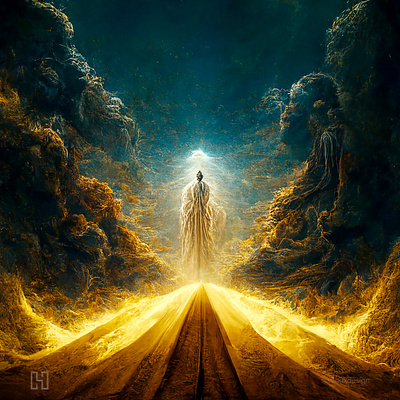 "In Thy Presence" ai digitalart digitalpainting god mystic painting spiritual surreal