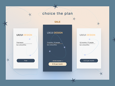 Choice your plan figma price tarif ui ux