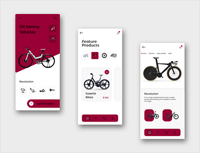 The Bicycle - Oil Saving Vehicle bicycle branding cycle design ecommerce productdesign ui ux vehicle