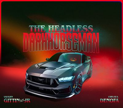 The Headless Darkhorseman design ford mocktober monster mustang poster typography web design website
