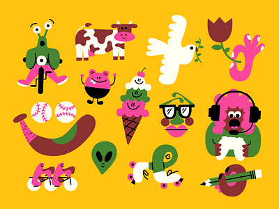 ✨ Leftovers ✨ art character design doodle fun illustration sticker texture vector
