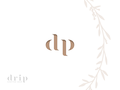 drip - coffee bar animate animation brand branding coffee coffee bar design graphic design logo logotype modern motion graphics simple type vector