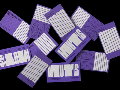 Scattered Business Card Mockups Top View stationery mockups