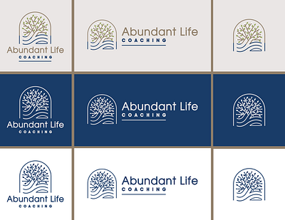 Abundant Life Coaching - Identity branding design graphic design illustration logo vector