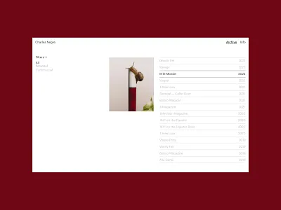 Charles Negre - Photography art directon branding design graphic design logo photographer typography ui web design