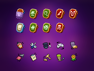 Suspects: Mystery Mansion - UI icons deduction game game iconography icons illustration interface mansion mobile game suspects
