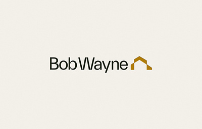 Bob Wayne Realtor | Brand Exploration abstract bob brand branding design elegant estate home house human logo minimal modern name personal real realtor simple texture wayne