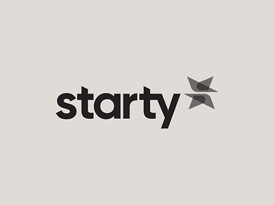 Starty V2 business letter s logo pentagram star star letter s startup starty symbol wordmark